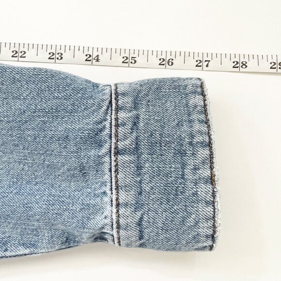 NWOT SÉFR Woody Denim Jean Shirt Men's Size Large In Rancher Blue Made In Italy - Picture 12 of 15